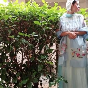 Vintage UNION MADE baby blue dress 1970’s